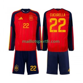 Maillot de Foot Espagne Marc Cucurella 22 World Cup Enfant Domicile 2026 ML